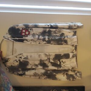 Harvard Tie-Dye Zip-Up Hoodie And Short Set